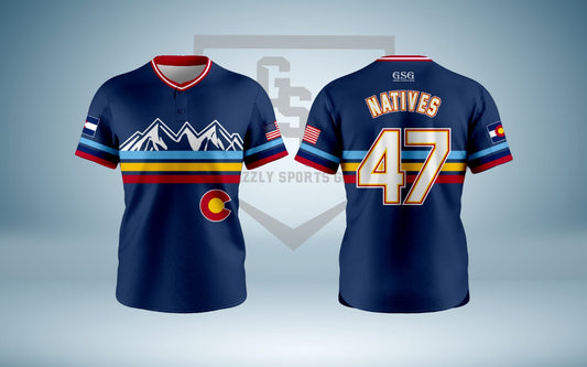 Colorado Native Team Two Button Jerseys