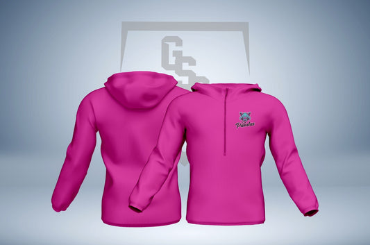 Trash Panda Fan 1/4 Zip Cotton Hoodie - Women