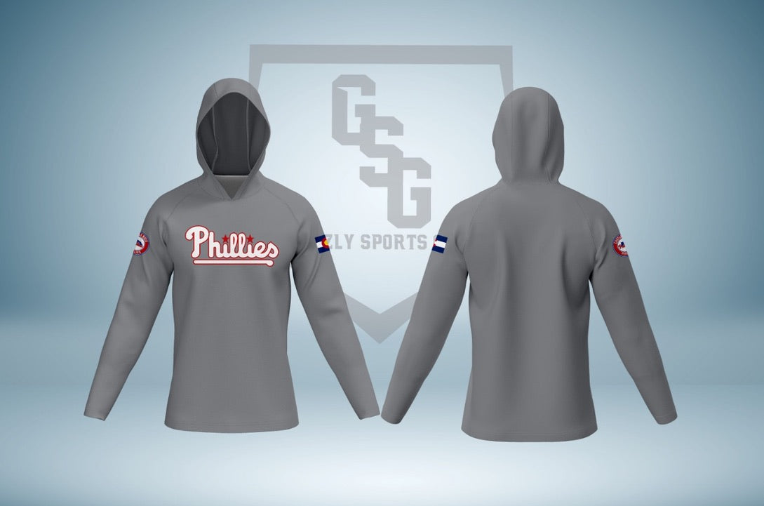 Castle Rock Phillies Long Sleeve Light Weight Hoodie