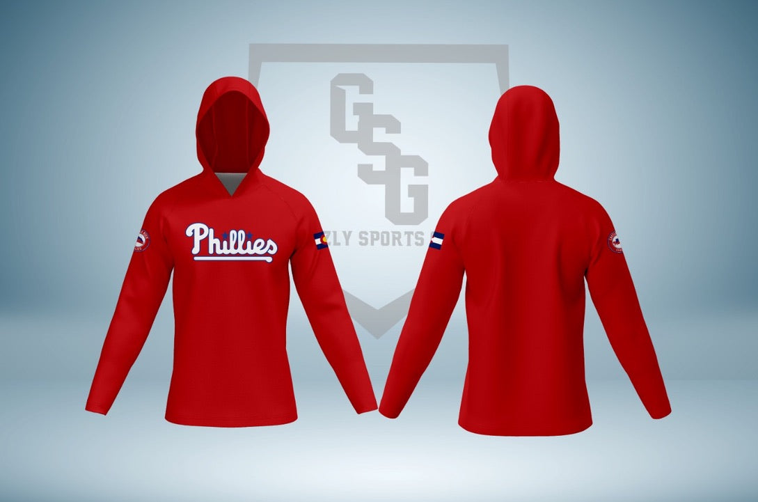 Castle Rock Phillies Long Sleeve Light Weight Hoodie