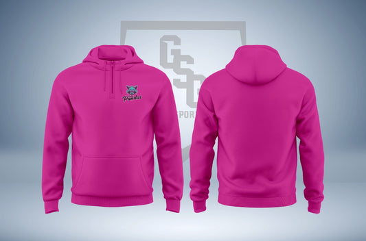 Trash Panda Fan 1/4 Zip Cotton Hoodie - Men