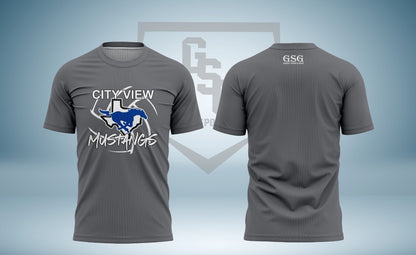 City View Mustangs Short Sleeve Fan Shirt