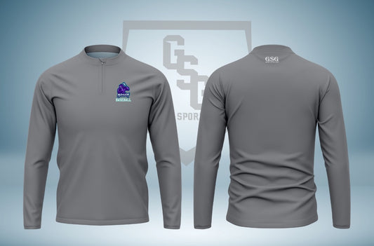 Mile High Fan 1/4 Zip Cage Jacket - Long Sleeve