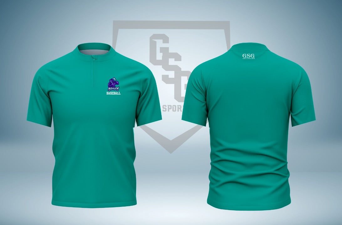 Mile High Fan 1/4 Zip Cage Jacket - Short Sleeve