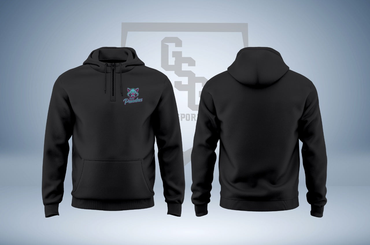 Trash Panda Fan 1/4 Zip Cotton Hoodie - Men