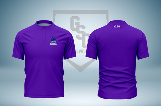 Mile High Fan 1/4 Zip Cage Jacket - Short Sleeve