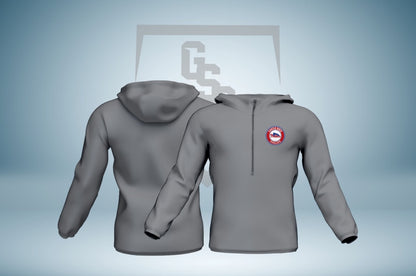 Castle Rock Phillies Fan 1/4 Zip Cotton Hoodie - Mens