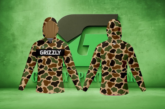 GRIZZLY Camo Hoodie – Premium Woodland Streetwear