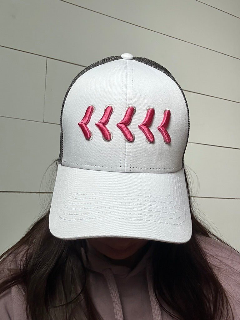 Pink GSG Stitches Trucker Hat