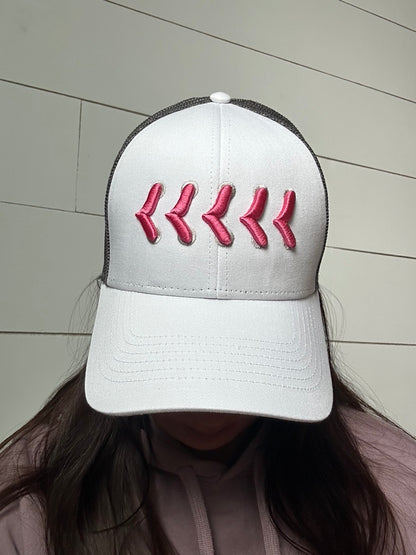 Pink GSG Stitches Trucker Hat