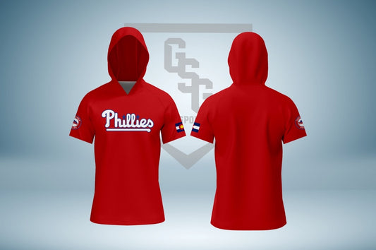 Castle Rock Phillies Short Sleeve Light Weight Hoodie