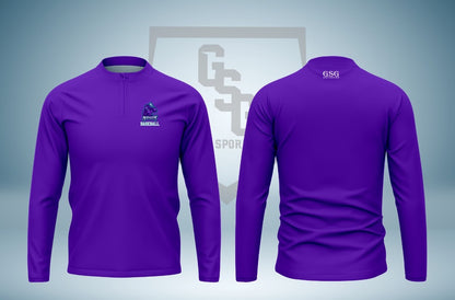 Mile High Fan 1/4 Zip Cage Jacket - Long Sleeve