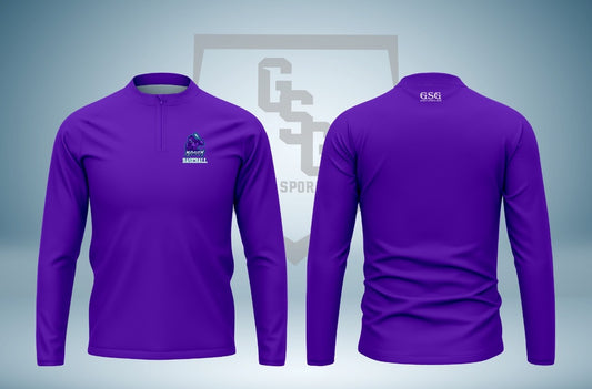 Mile High Fan 1/4 Zip Cage Jacket - Long Sleeve