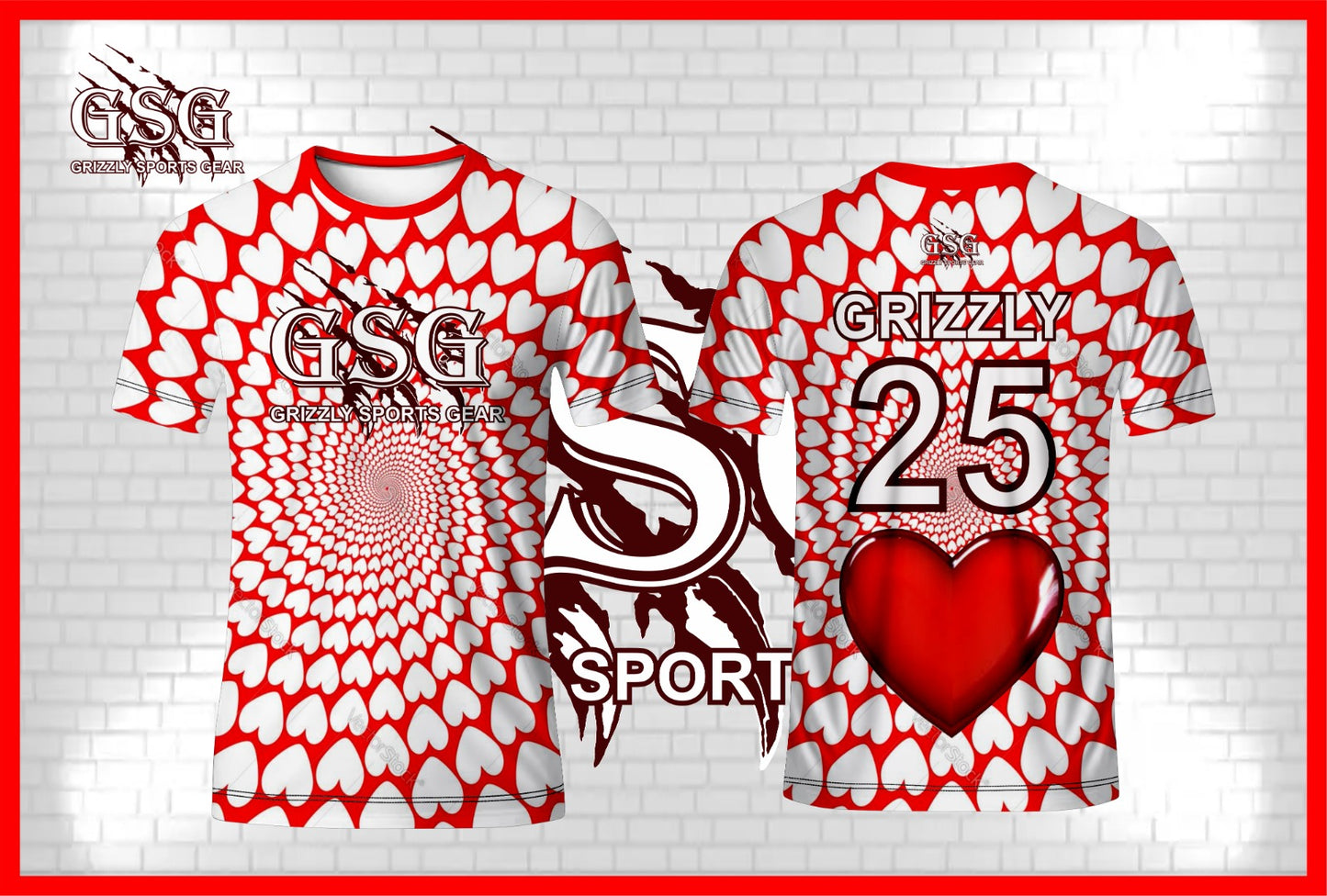 Red Valentine's Day Jersey