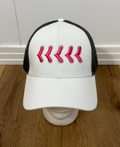 Pink GSG Stitches Trucker Hat