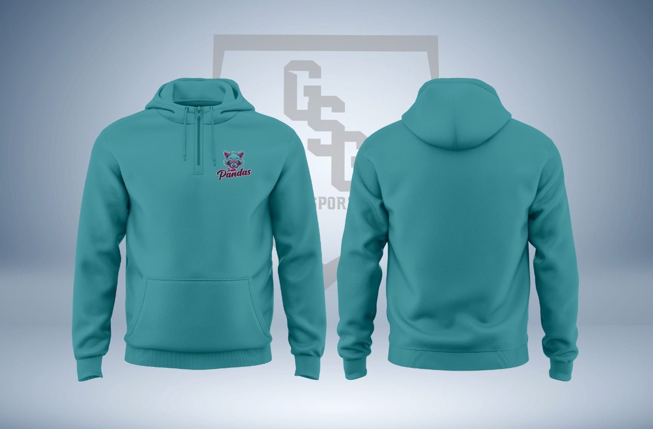 Trash Panda Fan 1/4 Zip Cotton Hoodie - Men
