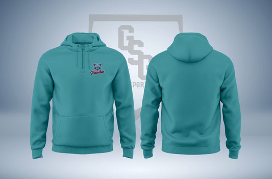 Trash Panda Fan 1/4 Zip Cotton Hoodie - Men