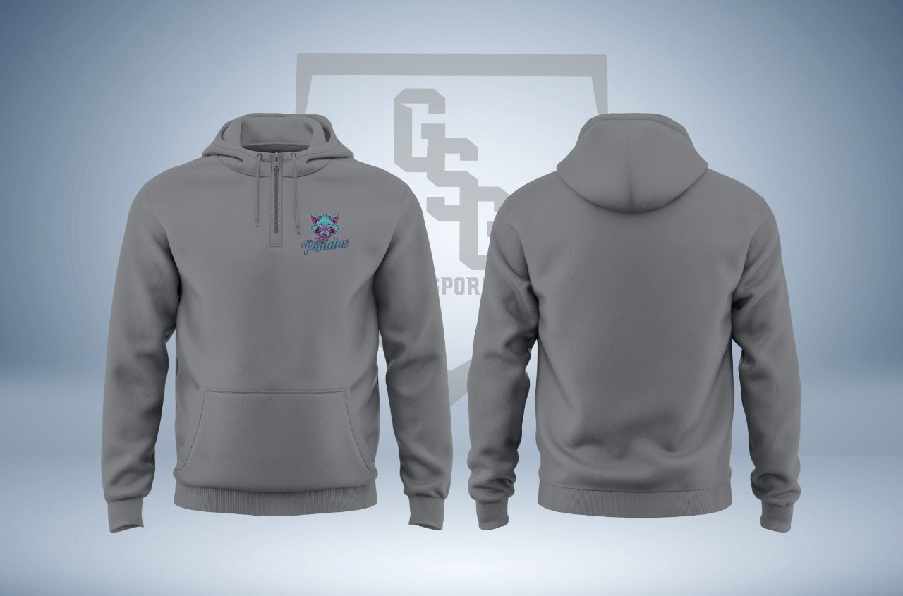 Trash Panda Fan 1/4 Zip Cotton Hoodie - Men