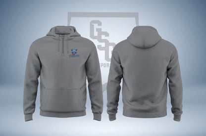 Trash Panda Fan 1/4 Zip Cotton Hoodie - Men