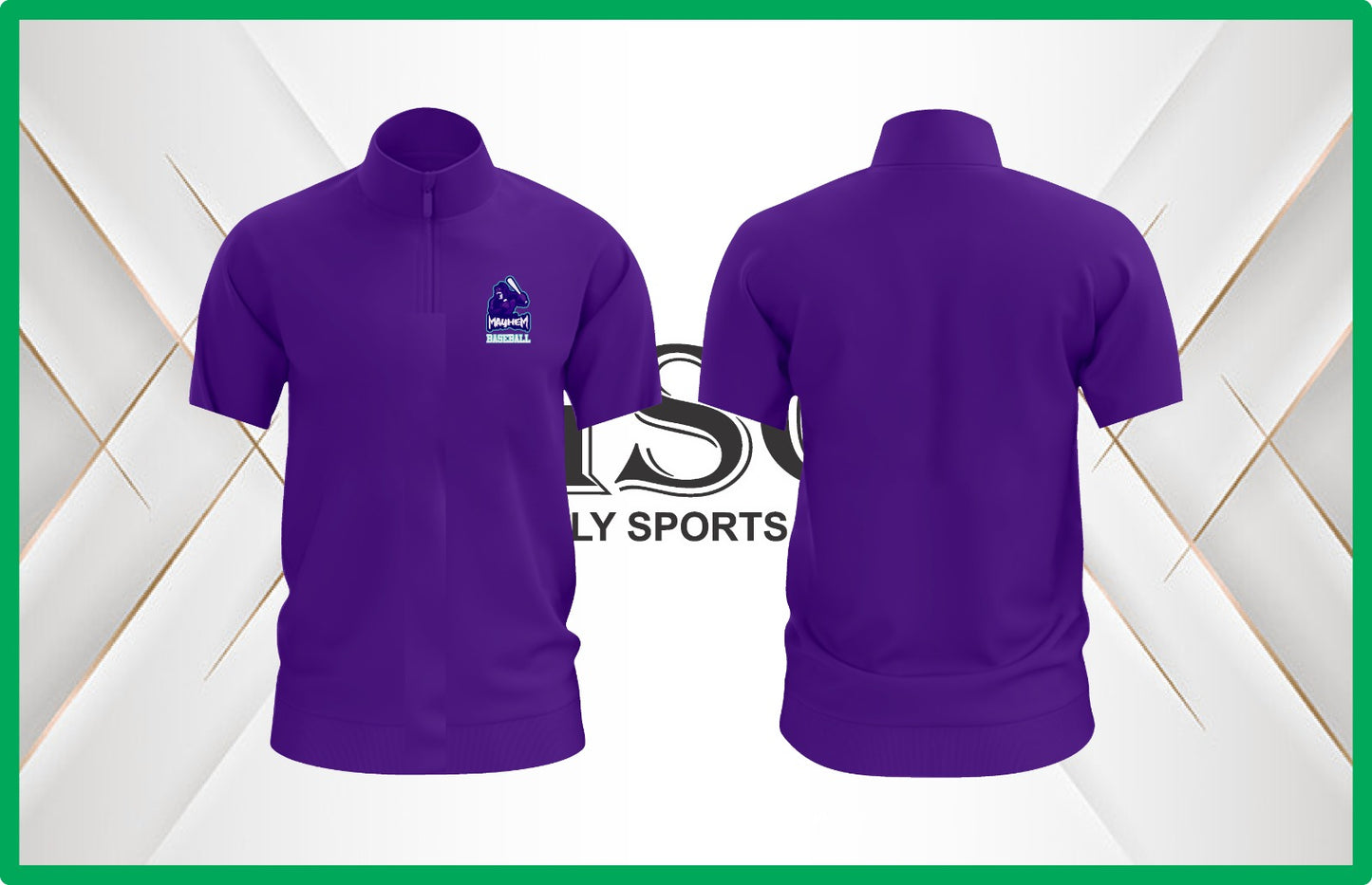 Mile High Fan 1/4 Zip Cage Jacket - Short Sleeve
