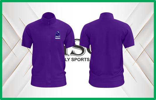Mile High Fan 1/4 Zip Cage Jacket - Short Sleeve
